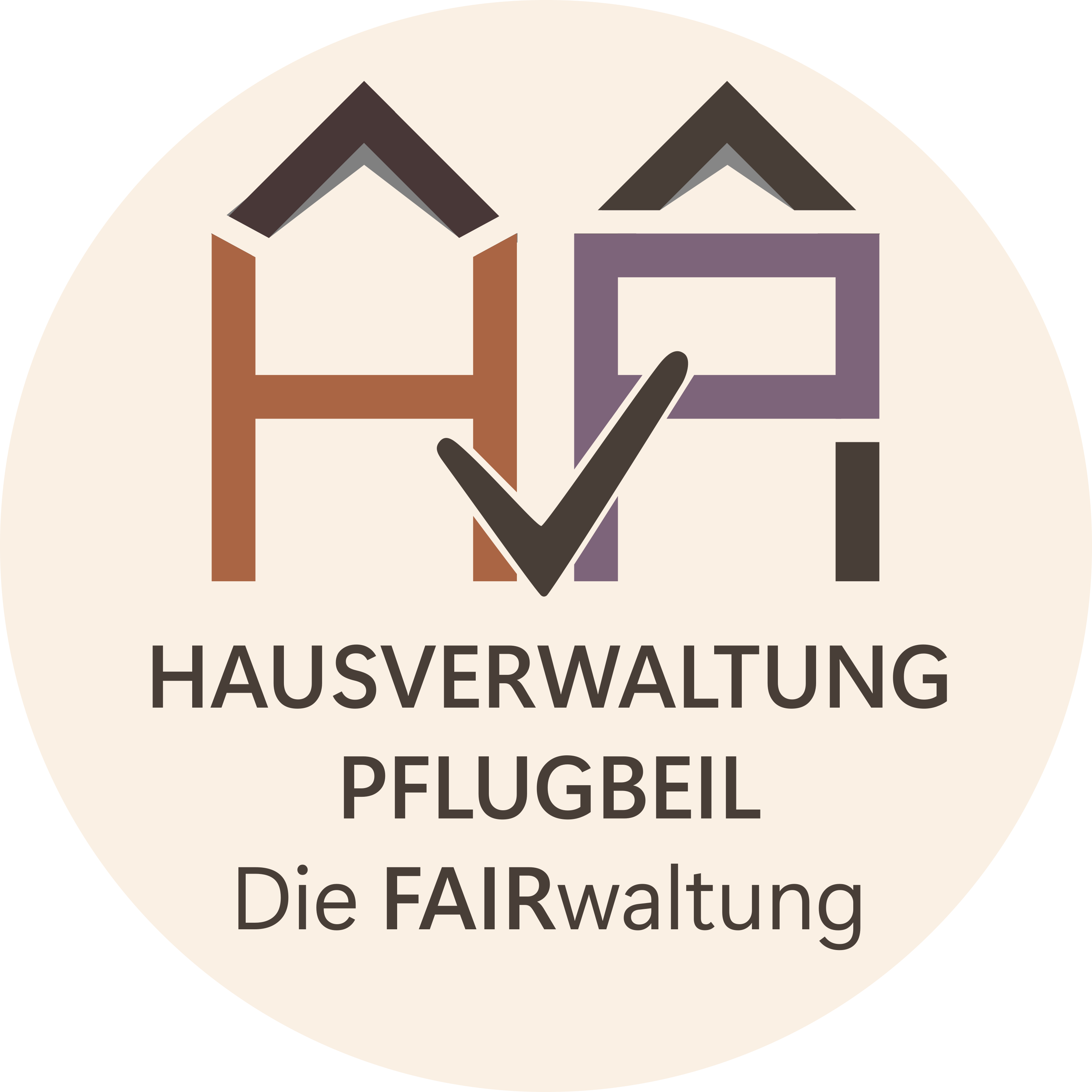 Logo Hausverwaltung Pflugbeil rund